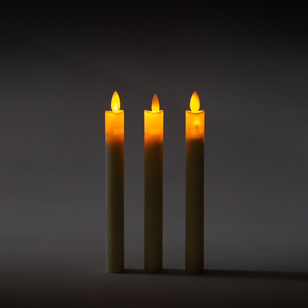  тонкие свечи белые 20 см в аренду  - EVENTLAB