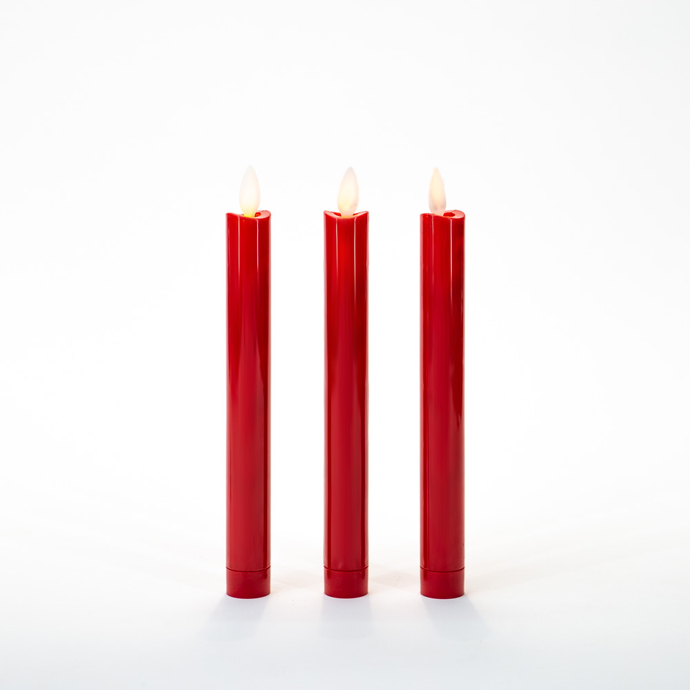  тонкие свечи красные в аренду  - EVENTLAB