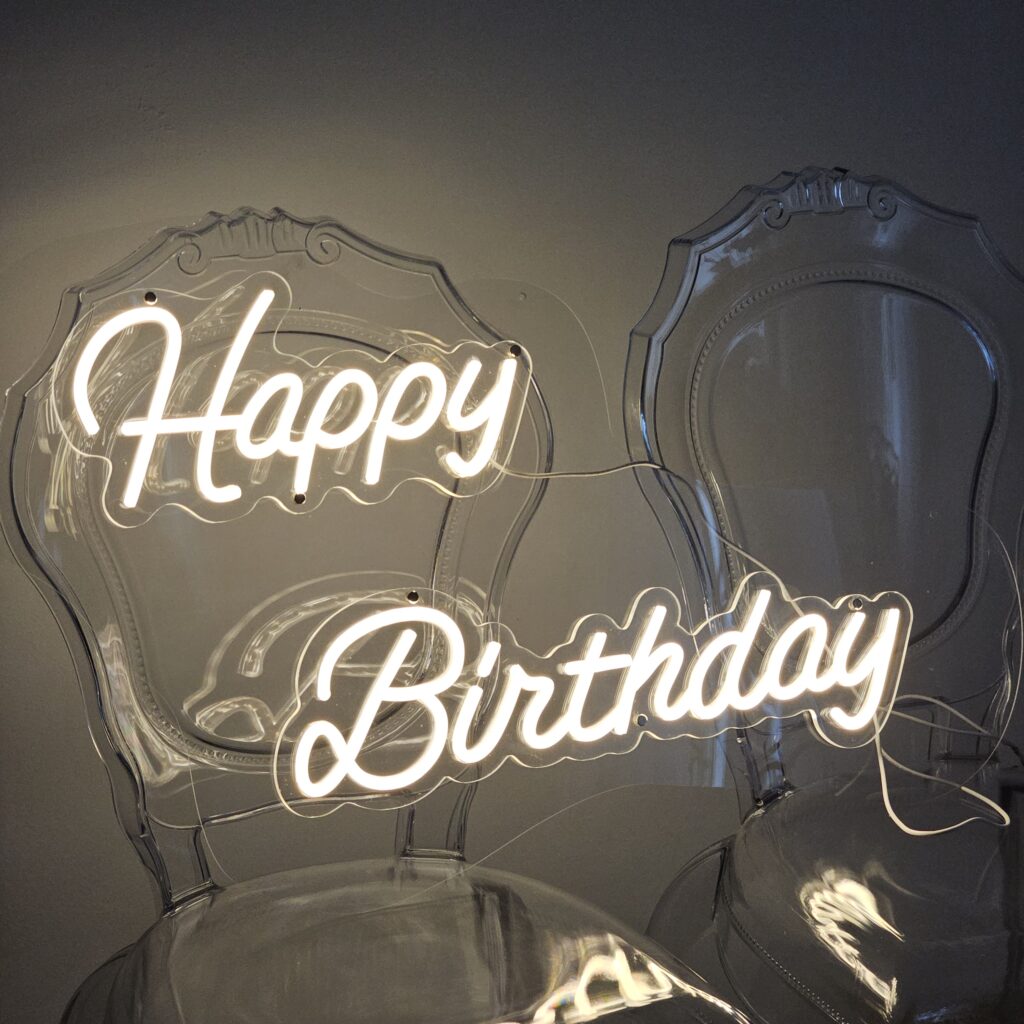 Neon sign «Happy Birthday» — 2