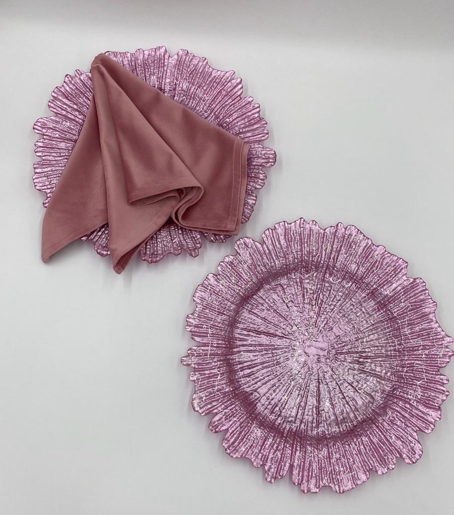 Charger plate «Monako» lilac 33 cm — 2