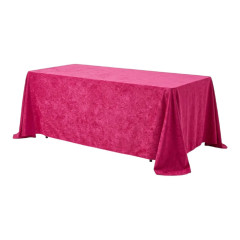 Tablecloths pink fuchsia rectangular (velour) 5m*2.8m