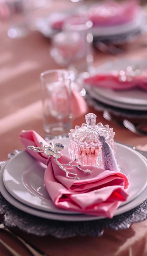 Napkins pink (gabardine) — 2