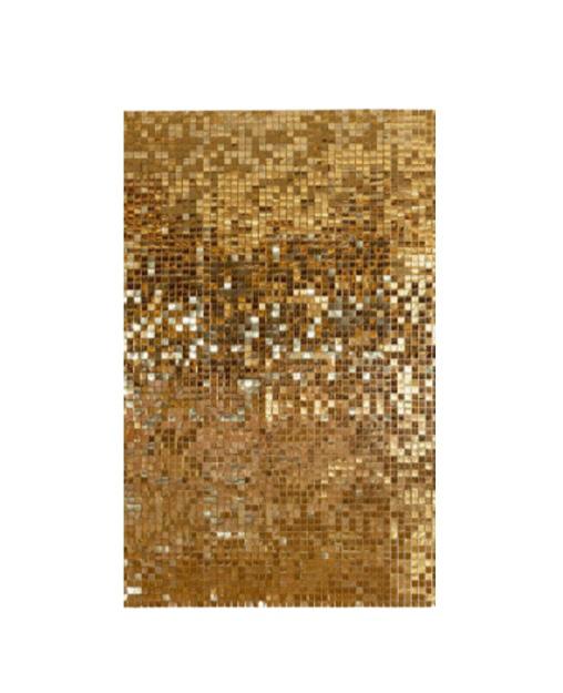 Стена из золотых пайеток 2.4х1.2м — 1