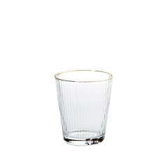 Glasses «Atlant» transparent with rim for whiskey