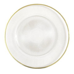 Charger plate with gold rim «Atlant» 34 cm