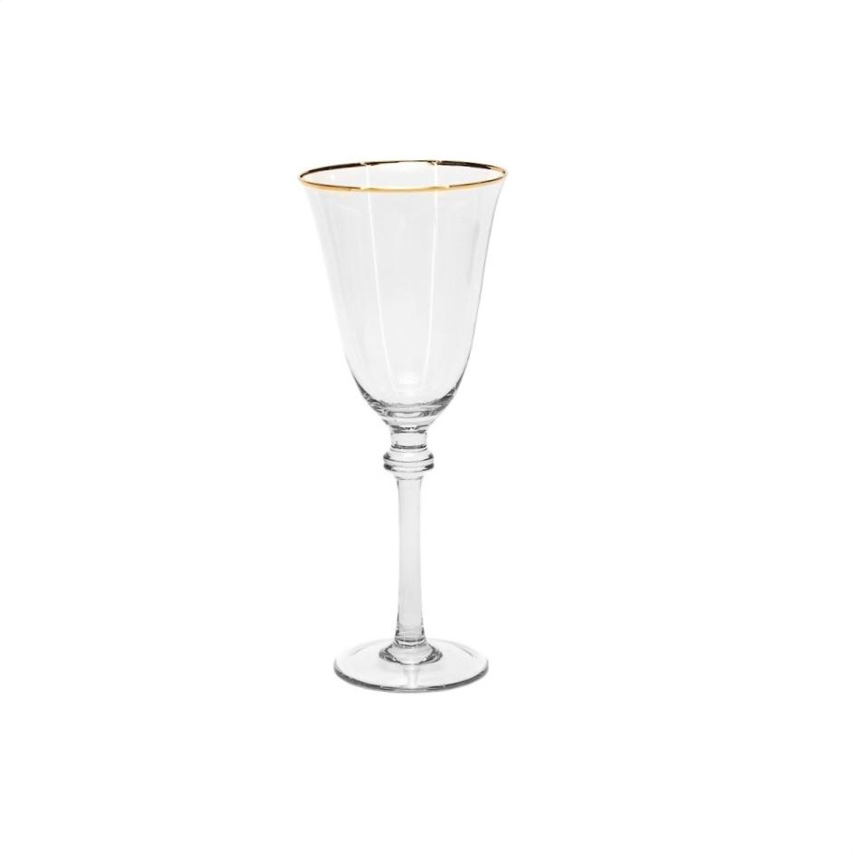 Glass «Dzhimbo» transparent with zolotym kantom 270 ml