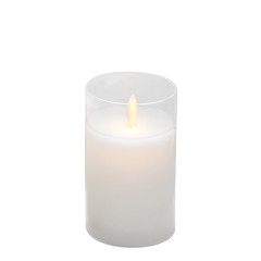 LED Candles «Oda» transparent 10 cm (with remote control)