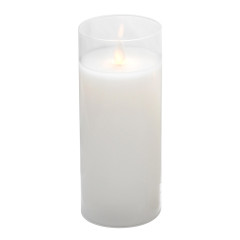 LED Candles «Oda» transparent 15 cm (with remote control)