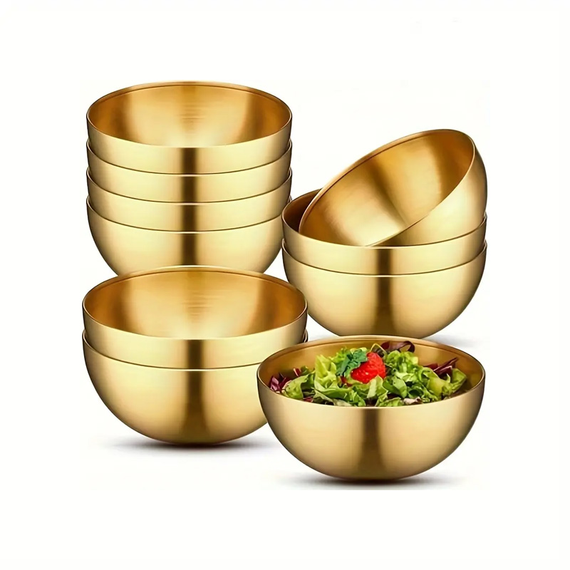 Тарелки «Brass» 15 см металлические — 3