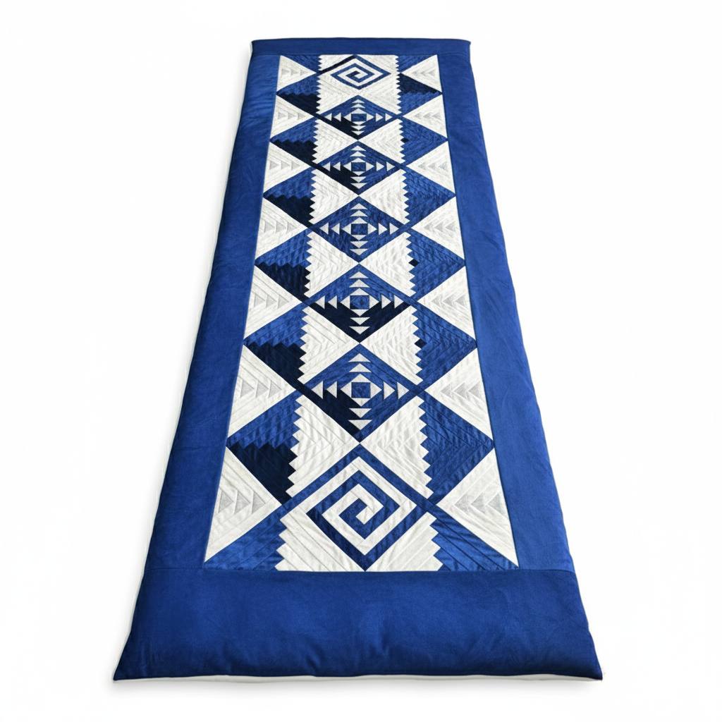 Корпешка с орнаментом (синяя) 2,2м х 75 см