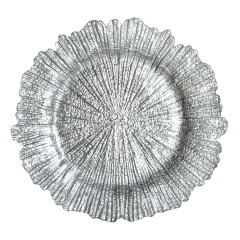 Charger plate «Monako» silver 33 cm