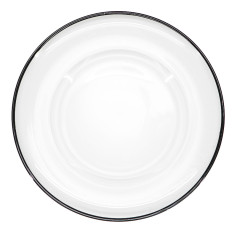 Charger plate «Stella» with black rim 33 cm