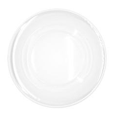 Charger plate «Stella» transparent with white rim 33 cm