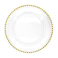 Charger plate «Bubbi» (gold) 32 cm