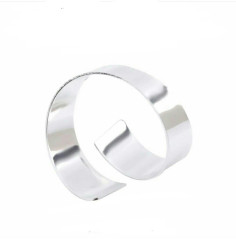 Ring for for napkins «Badi» silver glossy
