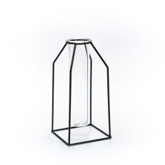 Vases for a single flower «Salli» black 22 cm