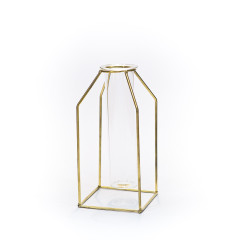 Vases for a single flower «Salli» gold 22 cm