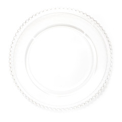 Charger plate «Bubbi» (transparent) 32 cm