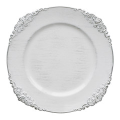 Charger plate «Barokko» silver 33 cm
