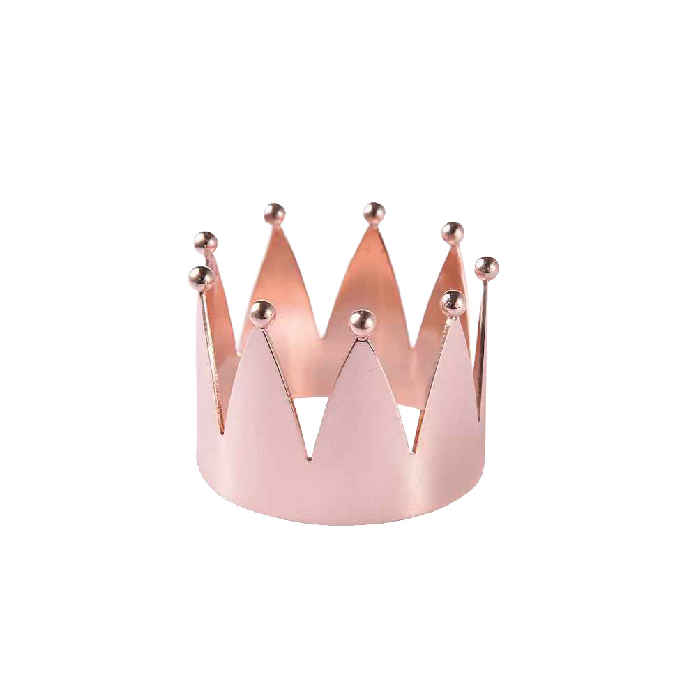 Кольцо для салфеток «Crown» розовое золото — 2