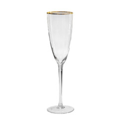 Glasses «Atlant» transparent with rim for champagne