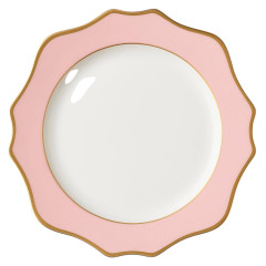 Charger plate ceramic «Oktava» 33 cm pink
