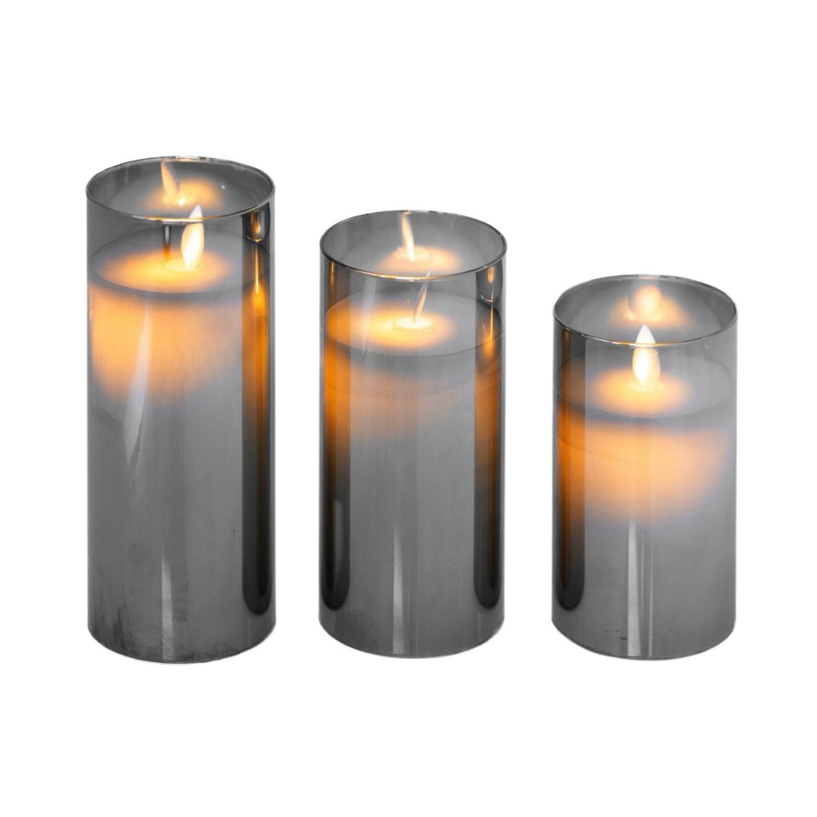 LED свечи «Ода» дымчатые (без пульта) — 1