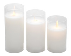 LED candles «Oda» transparent