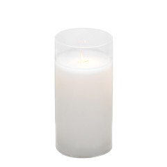 LED candles «Oda» transparent 15 cm