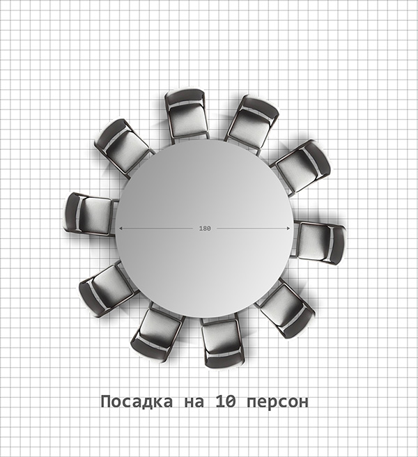 Столы круглые 180 см — 5